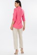 Camisa Manga 3/4 de Alfaiataria Feminina Antoniete - Rosa - Tlic Rio