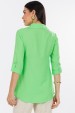 Camisa Manga 3/4 de Alfaiataria Feminina Antoniete - Verde - Tlic Rio