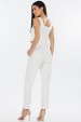 Calça Reta de Alfaiataria Feminina Rebeca - Off White - Tlic Rio