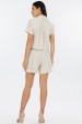 Camisa Manga Curta de Alfaiataria Feminina Marli - Natural - Tlic Rio