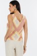 Blusa Regata de Alfaiataria Feminina Ana Julia - Geo Amarelo - Tlic Rio