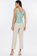 Blusa Regata de Alfaiataria Feminina Ana Julia - Line Aquatic Green - Tlic Rio