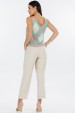 Blusa Regata de Alfaiataria Feminina Ana Julia - Geo Aquatic Green - Tlic Rio