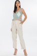 Blusa Regata de Alfaiataria Feminina Ana Julia - Geo Aquatic Green - Tlic Rio