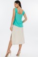 Blusa Regata de Alfaiataria Feminina Nelly - Verde Aquatic Green - Tlic Rio