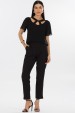 Blusa de Alfaiataria Feminina Astrid - Preto - Tlic Rio