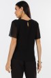 Blusa de Alfaiataria Feminina Astrid - Preto - Tlic Rio