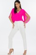 Blusa Manga Aberta de Alfaiataria Feminina Luisa - Pink - Tlic Rio