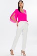 Blusa Manga Aberta de Alfaiataria Feminina Luisa - Pink - Tlic Rio