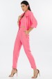Camisa Cropped de Alfaiataria Feminina Katy - Rosa Lipstick - Tlic Rio