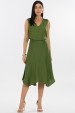Blusa Regata Alça Larga de Alfaiataria Feminina Adelina - Verde Militar - Tlic Rio