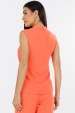 Blusa Regata Alça Larga de Alfaiataria Feminina Kaliani - Laranja Bobó - Tlic Rio