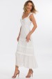 Vestido Midi de Alfaiataria Feminina Ariane - Off White - Tlic Rio