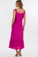 Vestido Midi de Alfaiataria Feminina Ariane - Rosa Fucsia - Tlic Rio