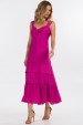 Vestido Midi de Alfaiataria Feminina Ariane - Rosa Fucsia - Tlic Rio