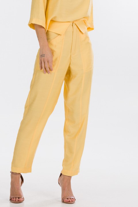 Calça Jogger de Alfaiataria Feminina Olympia - Amarelo Burritos - Tlic Rio