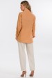 Blusa Alongada Manga Longa de Alfaiataria Feminina Samanta - Camel Clay - Tlic Rio