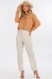 Blusa Alongada Manga Longa de Alfaiataria Feminina Samanta - Camel Clay - Tlic Rio