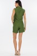 Camisa Regata de Alfaiataria Feminina Lizzie - Verde Militar - Tlic Rio