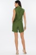 Camisa Regata de Alfaiataria Feminina Lizzie - Verde Militar - Tlic Rio