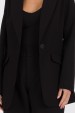 Blazer Manga Longa de Alfaiataria Feminina Flora - Preto - Tlic Rio