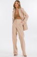 Blazer Manga Longa de Alfaiataria Feminina Flora - Bege Champagne - Tlic Rio