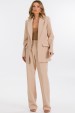 Blazer Manga Longa de Alfaiataria Feminina Flora - Bege Champagne - Tlic Rio