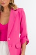 Blazer Manga 3/4 de Alfaiataria Feminina Magda - Rosa Penelope - Tlic Rio