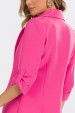 Blazer Manga 3/4 de Alfaiataria Feminina Magda - Rosa Penelope - Tlic Rio