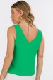 Blusa Regata Alça com Detalhe de Alfaiataria Feminina Emanuelly - Verde Aquatic Green - Tlic Rio