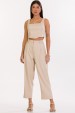 Calça Jogger de Alfaiataria Feminina Bella - Bege - Tlic Rio