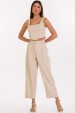 Calça Jogger de Alfaiataria Feminina Bella - Bege - Tlic Rio