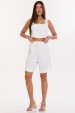 Bermuda de Alfaiataria Feminina Nadia - Off White - Tlic Rio