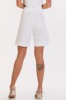 Bermuda de Alfaiataria Feminina Nadia - Off White - Tlic Rio