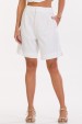 Bermuda de Alfaiataria Feminina Nadia - Off White - Tlic Rio