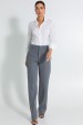 Calça Flare Tradicional de Alfaiataria Feminina Margoth - Cinza - Tlic Rio