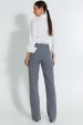 Calça Flare Tradicional de Alfaiataria Feminina Margoth - Cinza - Tlic Rio