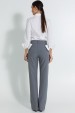 Calça Flare Tradicional de Alfaiataria Feminina Margoth - Cinza - Tlic Rio