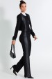 Calça Flare com Pesponto de Alfaiataria Feminina Iane - Preto - Tlic Rio