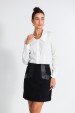 Camisa Alongada com Gola Destacada de Alfaiataria Feminina Princess - Off White - Tlic Rio