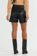 Shorts Comprimento Médio de Alfaiataria Feminina Elisia - Preto - Tlic Rio
