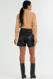 Shorts Comprimento Médio de Alfaiataria Feminina Elisia - Preto - Tlic Rio