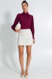 Shorts Saia de Tweed Curto de Alfaiataria Feminina Aquila - Off White - Tlic Rio