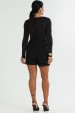 Shorts Saia de Tweed Curto de Alfaiataria Feminina Aquila - Preto - Tlic Rio