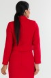 Casaco Curto de Tweed Elegante de Alfaiataria Feminina Soraya - Vermelho - Tlic Rio