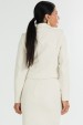 Casaco Curto de Tweed Elegante de Alfaiataria Feminina Soraya - Off White - Tlic Rio
