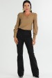 Calça Flare Tradicional de Alfaiataria Feminina Indiara - Preto - Tlic Rio