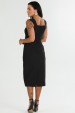 Vestido Midi com Alça de Alfaiataria Feminina Jerusa - Preto - Tlic Rio