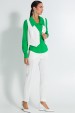 Camisa Alongada com Gola Destacada de Alfaiataria Feminina Princess - Verde - Tlic Rio