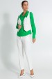Camisa Alongada com Gola Destacada de Alfaiataria Feminina Princess - Verde - Tlic Rio